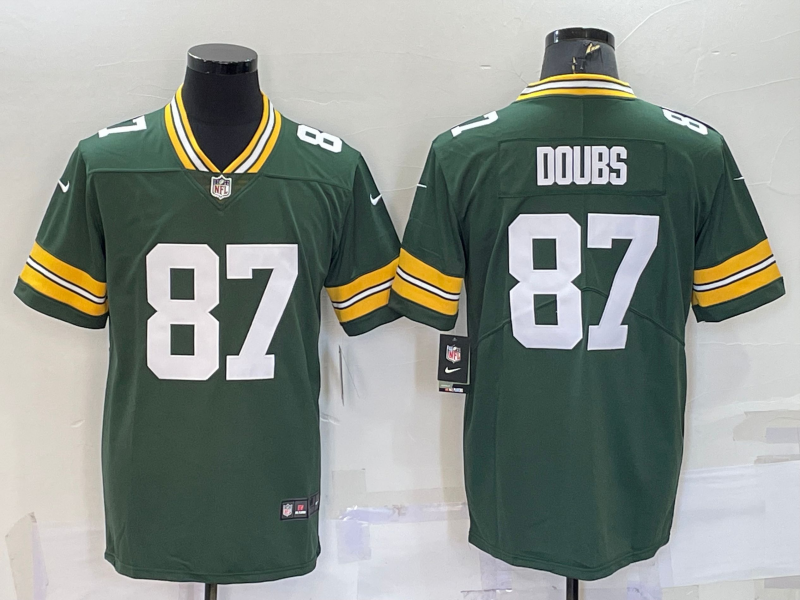 Men's Green Bay Packers Romeo Doubs #87 Green Jersey